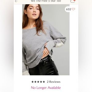 NWOT FREE PEOPLE. We the Free Star Tee